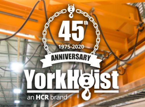 YorkHoist 45th Anniversary Logo